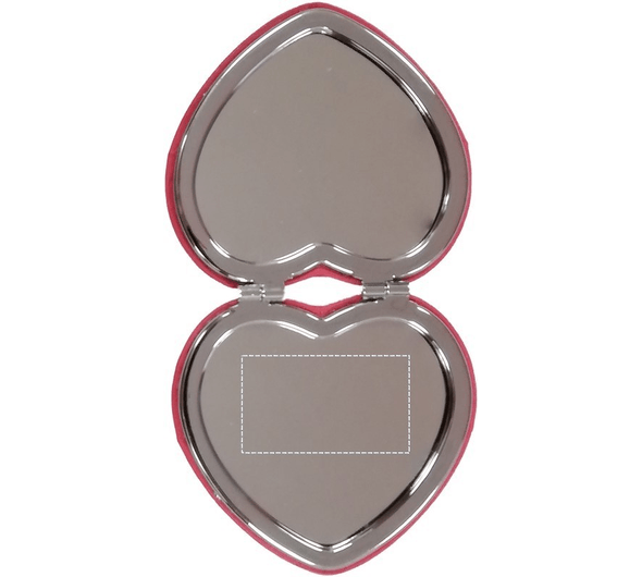 specchio a cuore in PU